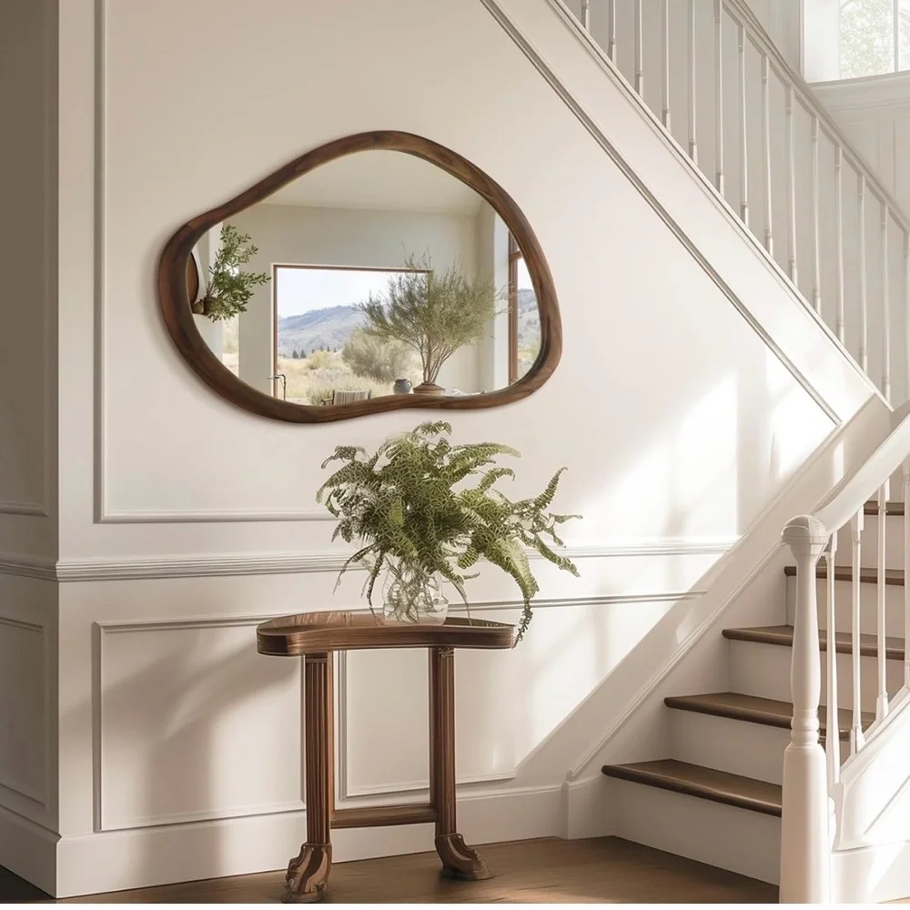 Unique Wooden Frame Mirror